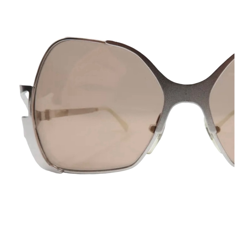 60’s Metallic Silver Steel Sunglasses, LADY Ritz International, Made in Germany - Picture 3 of 5